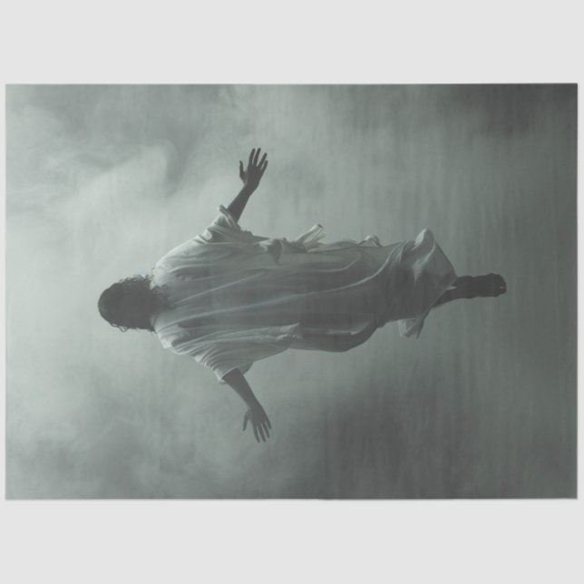 Papier Mousseline Découpage Il Est Ressuscité Dimanche De Pâques (Recto)