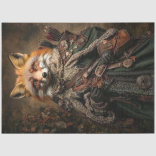 Papier Mousseline Découpage Imaginaire Fox Style médiéval Attique
