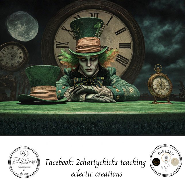 Papier Mousseline Decoupage Irish Charm Wonderland  Cheshire Cat (Créateur téléchargé)