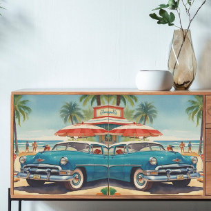 Papier Mousseline Découpage Kitsch des années 1950 Illustration de v