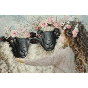 Papier Mousseline Decoupage Laine & Souhaits Mouton & Souci