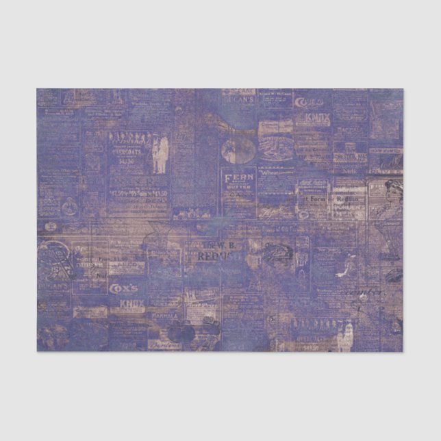 Papier Mousseline Découpage Lavande Mystique  (Recto)