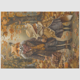 Papier Mousseline Découpage M. Fox Ponts et fille Lily