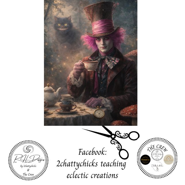 Papier Mousseline Decoupage Magical Garden Tea Party (Créateur téléchargé)