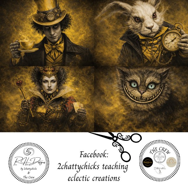 Papier Mousseline Decoupage Magically Inspired Character Set (Créateur téléchargé)