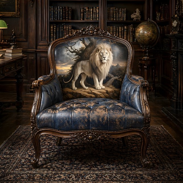 Papier Mousseline Découpage Majesté Lion Blanc (White Lion Majesty Decoupage Tissue Paper)