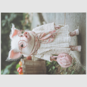 Papier Mousseline Découpage Maman Piglet Piglet Pignon Pignon Pignon