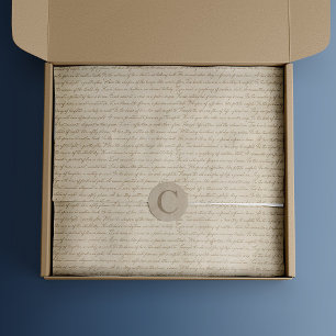 Papier Mousseline Découpage manuscrit vintage Parchemin