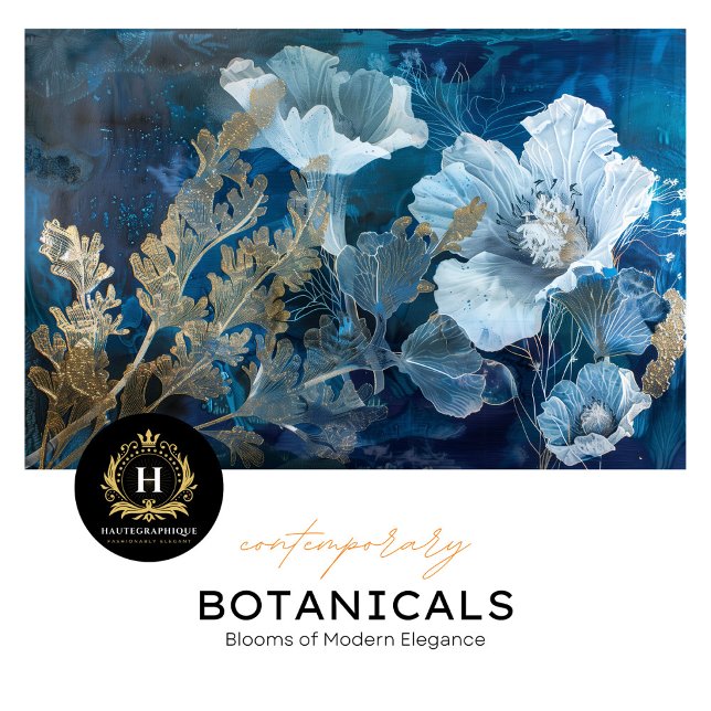 Papier Mousseline Découpage marine et dorée d'algues florales (Créateur téléchargé)