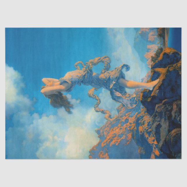 Papier Mousseline Découpage Maxfield Parrish (Recto)