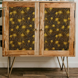 Papier Mousseline Découpage Motif de pétales en or