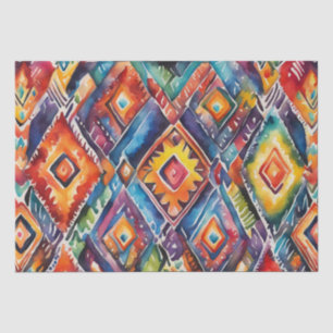 Papier Mousseline Découpage motif Latino Bright Watercolor