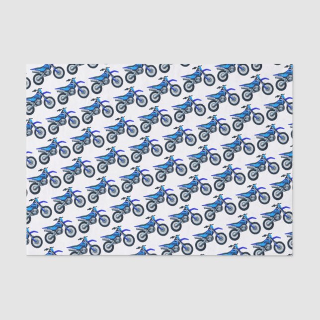 Papier Mousseline Découpage Motocross Dirt Bike fête d'anniversaire (Recto)