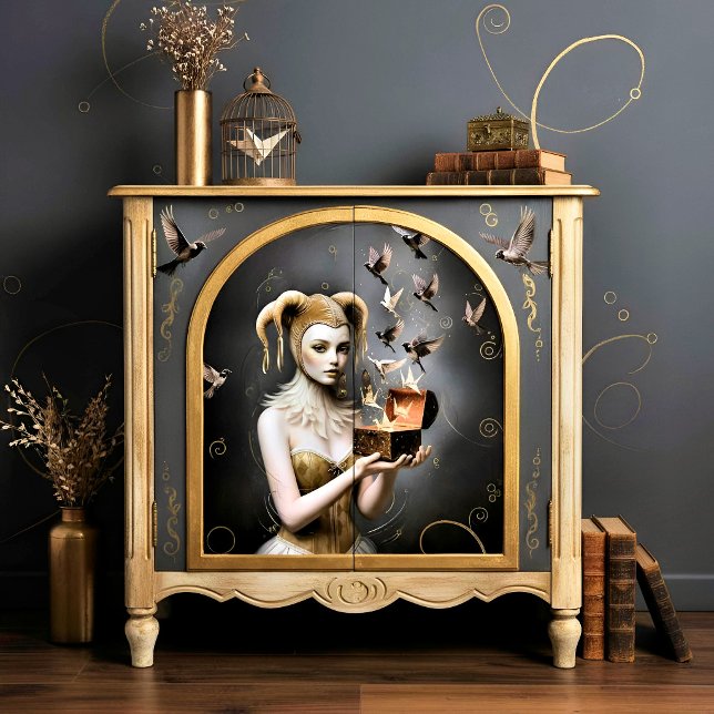 Papier Mousseline Decoupage Mysterie Woman (Créateur téléchargé)