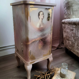 Papier Mousseline Decoupage Mysterie Woman