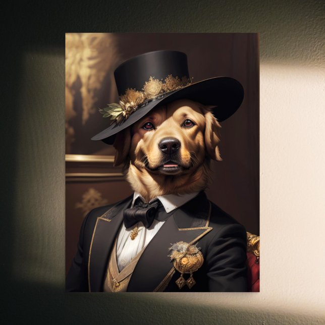 Papier Mousseline Découpage - Noble Golden Retriever de l'âge victor (Créateur téléchargé)