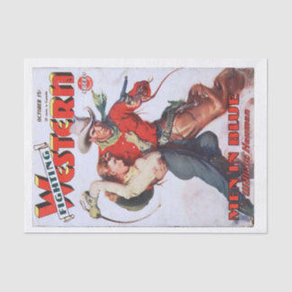 Papier Mousseline Découpage occidental vintage