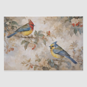 Papier Mousseline Découpage Oiseaux et Branches