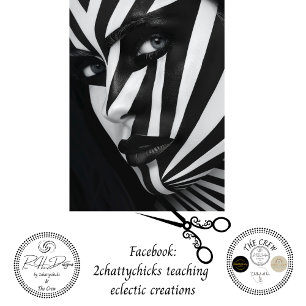 Papier Mousseline Découpage Optique Illusion de Visage Noir et Blanc
