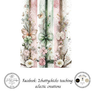 Papier Mousseline Découpage Panneaux Pastels Saint-Patrick