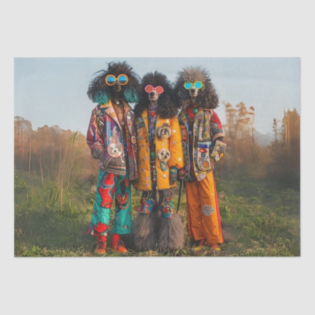 Papier Mousseline Découpage Papier de papier de tissus Whimsical Hip (Recto)