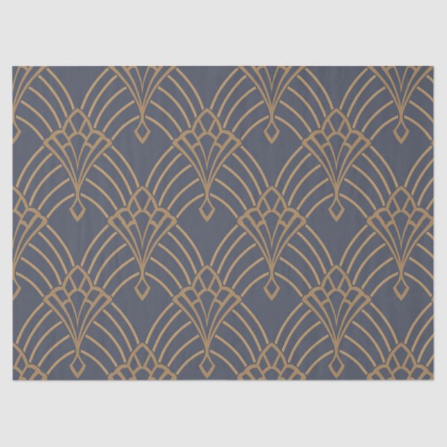 Papier Mousseline Découpage papier de tissus - Design de ventilateur (Recto)