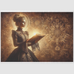 Papier Mousseline Découpage Papier Tissu Gothique Victorienne Lady