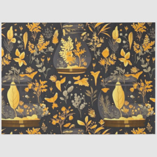 Papier Mousseline Découpage Papier Tissu Terrariums Plante Or