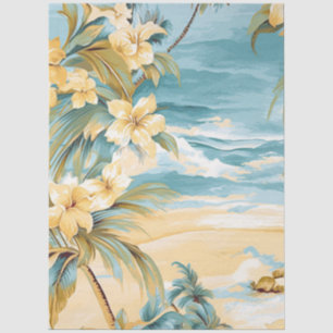 Papier Mousseline Découpage Pastel Ocean View