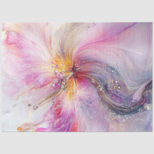 Papier Mousseline Découpage Pastel Pastel Abstrait à flûte