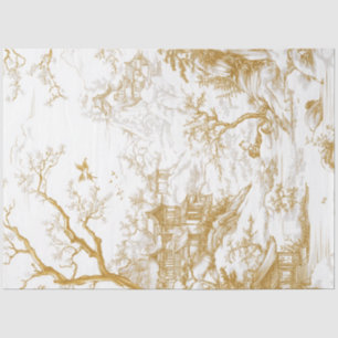 Papier Mousseline Découpage paysage chinois