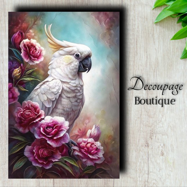 Papier Mousseline Découpage Pearly Grace (Pearly Grace Decoupage Tissue Paper)
