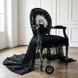 Papier Mousseline Découpage photo en noir et blanc haute mode