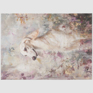 Papier Mousseline Découpage portrait de chien de Saluki Whimsical
