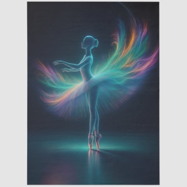 Papier Mousseline Decoupage Radiant of the Ora Ballerina  (Recto)