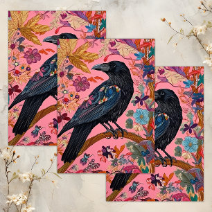 PAPIER MOUSSELINE DÉCOUPAGE RAVEN ENCHANTÉ