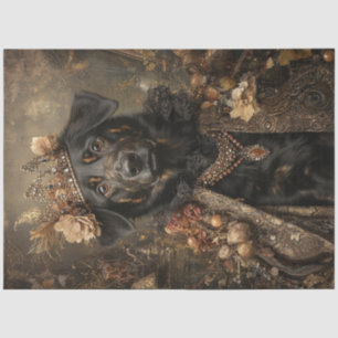 Papier Mousseline Découpage Regal Chevaux couronnés Chien