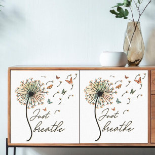 Papier Mousseline Découpage Respirer le Dandelion avec des papillons
