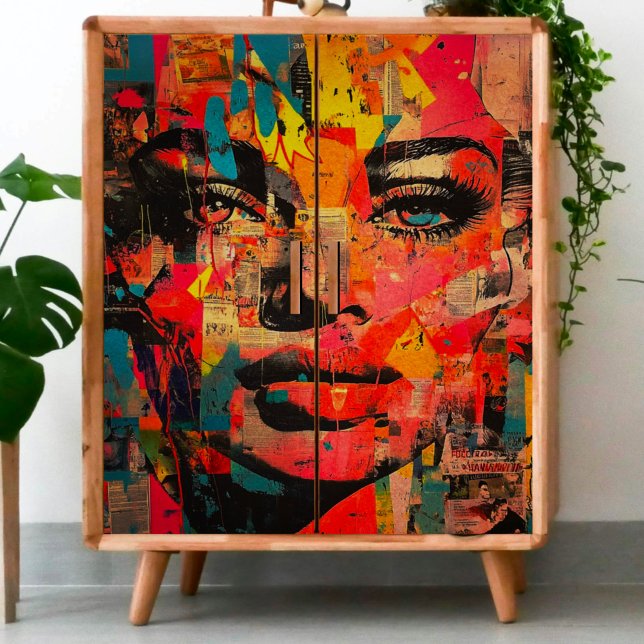 Papier Mousseline Découpage Rétro de la femme Sully (Créateur téléchargé)