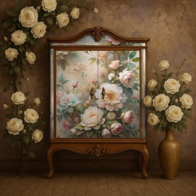 Papier Mousseline Découpage rose Garden Dream (Rose Garden Dream Decoupage Tissue Paper)