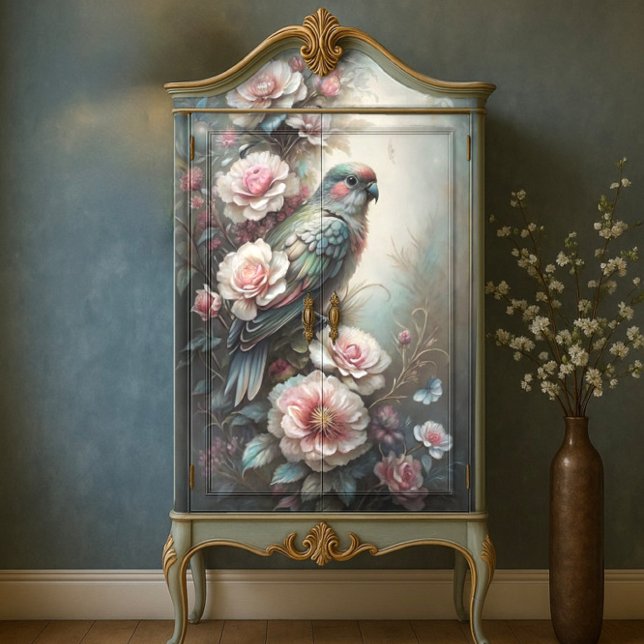 Papier Mousseline Découpage Roses d'oiseaux de jardin (Garden Bird Roses Decoupage Tissue Paper)