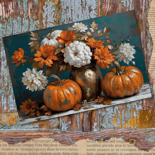 Papier Mousseline Decoupage rustique d'automne de pumpkin de Thanksg (Créateur téléchargé)