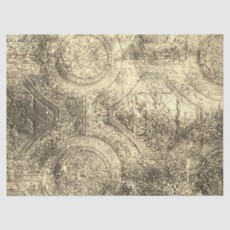 Papier Mousseline Découpage rustique du vieux monde