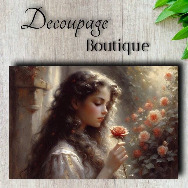 Papier Mousseline Découpage secret de Rose (Rose's Secret Decoupage Tissue Paper)