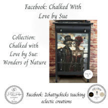 Decoupage Skeleton Couple Victorian Steampunk 