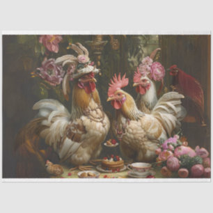 Papier Mousseline Découpage Southern Bell Vintage Chicks Tea Party