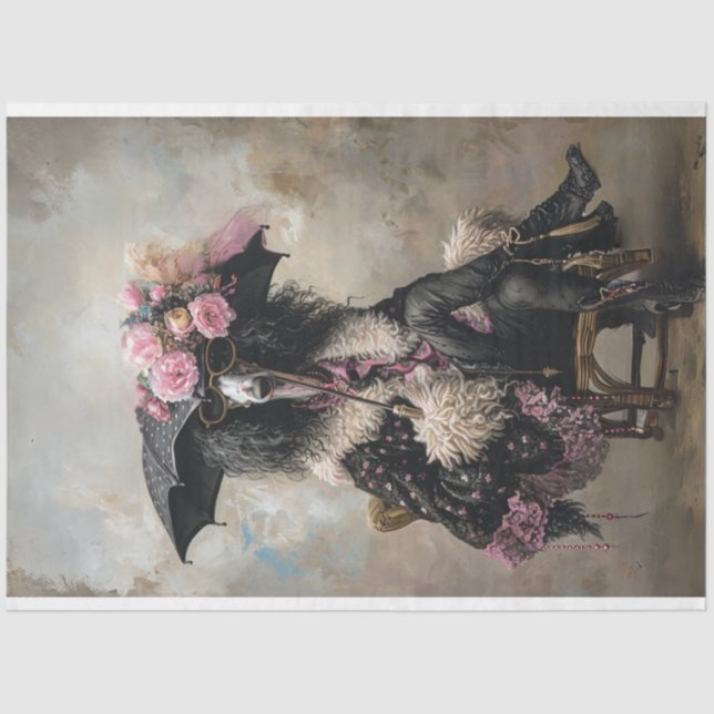 Papier Mousseline Découpage standard de caniche en Rhapsodie (Recto)