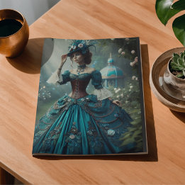 Papier Mousseline Decoupage Steampunk Vintage Victorian Garden Lady