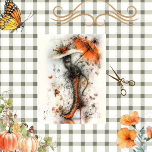 Papier Mousseline Découpage Stiletto Whimsy Automne Flair Feline