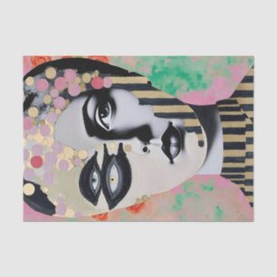 Papier Mousseline découpage surréaliste abstraite